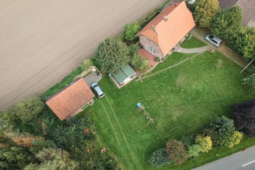 Fachwerk-Ferienhaus, Ruhe Auf Dem Land, Haustiere Willkommen, Leihfahrraeder, 24-7 Check In Kirchlinteln Dış mekan fotoğraf